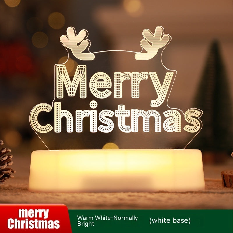 3D LED Acryl-Weihnachtsnachtlampe
