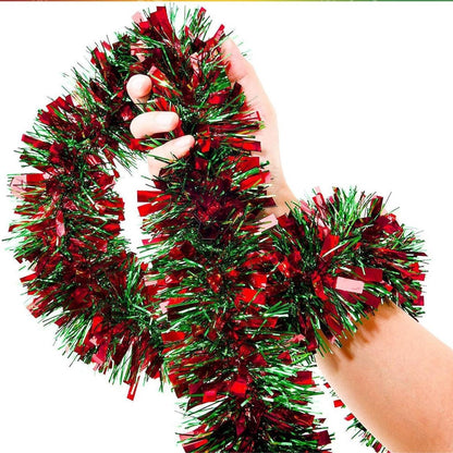 Weihnachts-Bubble-Satin-Glitzerdekoration