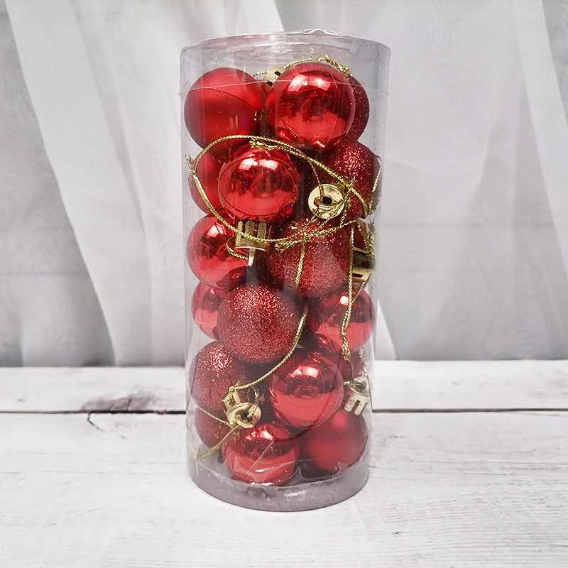 Glänzende, matte Weihnachtskugel