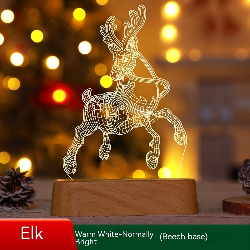 3D LED Acryl-Weihnachtsnachtlampe