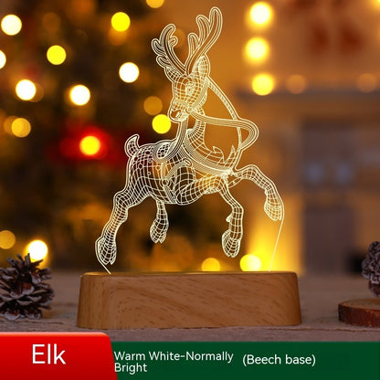 3D LED Acryl-Weihnachtsnachtlampe