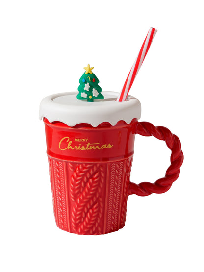Keramiktasse Weihnachtsbaum