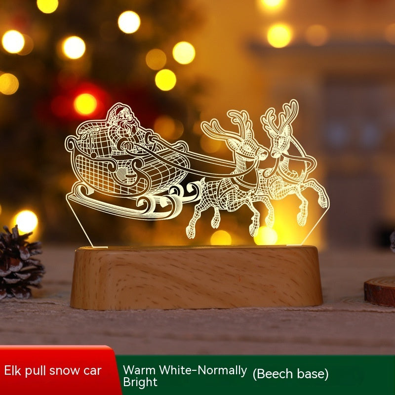 3D LED Acryl-Weihnachtsnachtlampe
