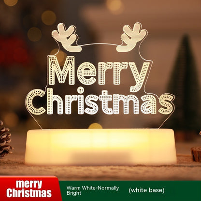 3D LED Acryl-Weihnachtsnachtlampe