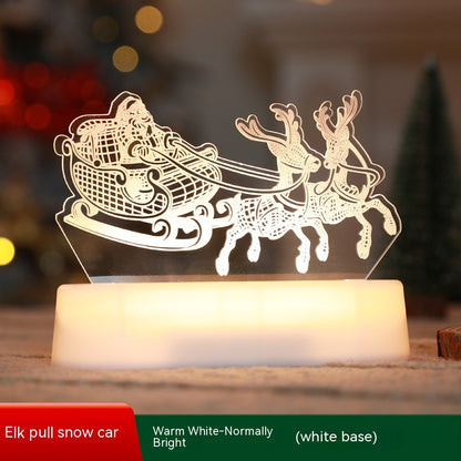 3D LED Acryl-Weihnachtsnachtlampe