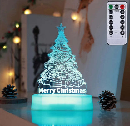 3D LED Acryl-Weihnachtsnachtlampe